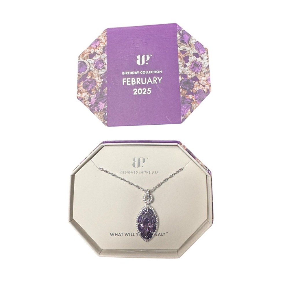 New Bomb Party Necklace February 2025 Always And Forever Amethyst Rhodium